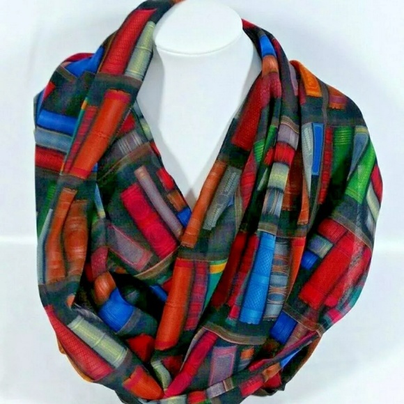 unbranded Accessories - Infinity Scarf Teacher Librarian Library Books
